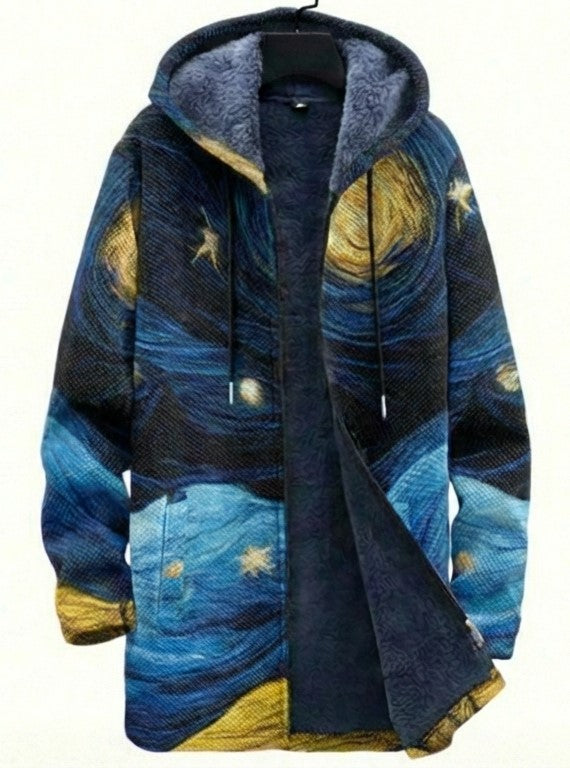 Carolina Vega™ | Chaqueta con Capucha y Cremallera de Lujo inspirada en el Arte