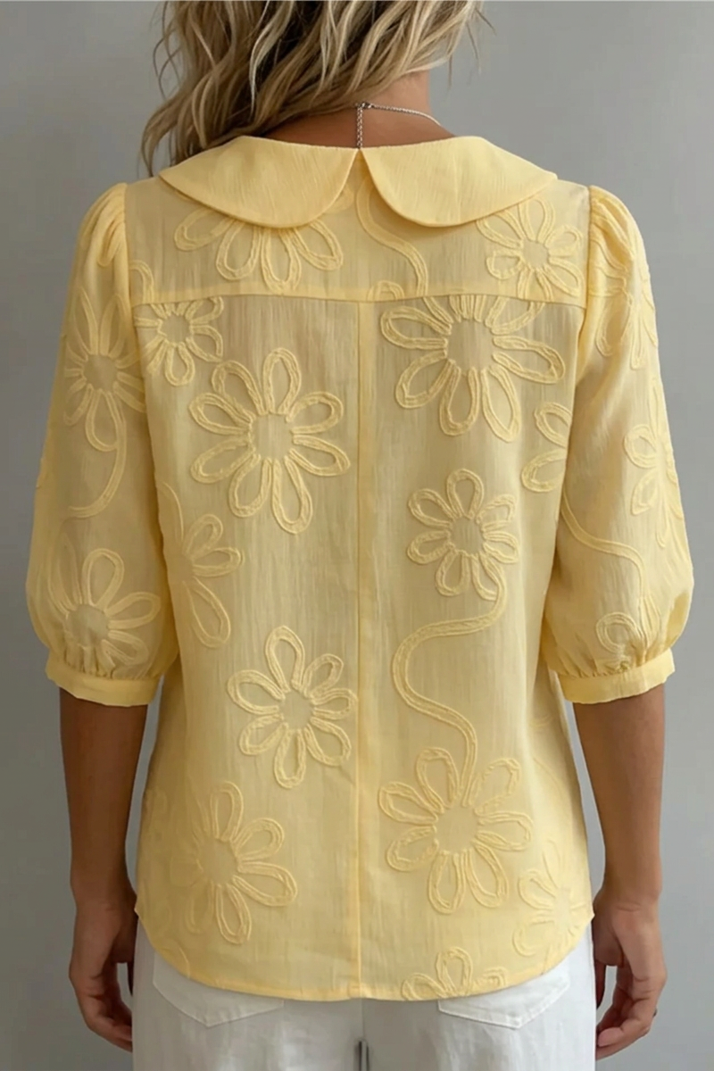 Angela | Elegante Camisa Floral