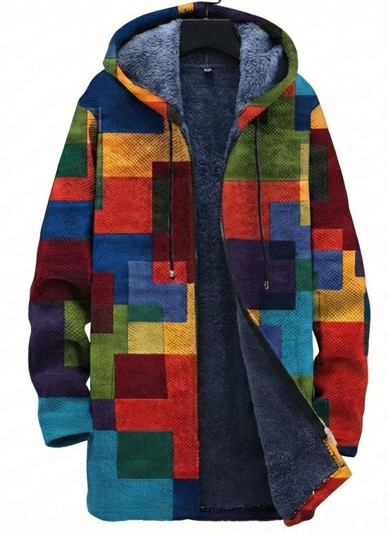 Carolina Vega™ | Chaqueta con Capucha y Cremallera de Lujo inspirada en el Arte