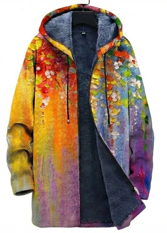 Carolina Vega™ | Chaqueta con Capucha y Cremallera de Lujo inspirada en el Arte