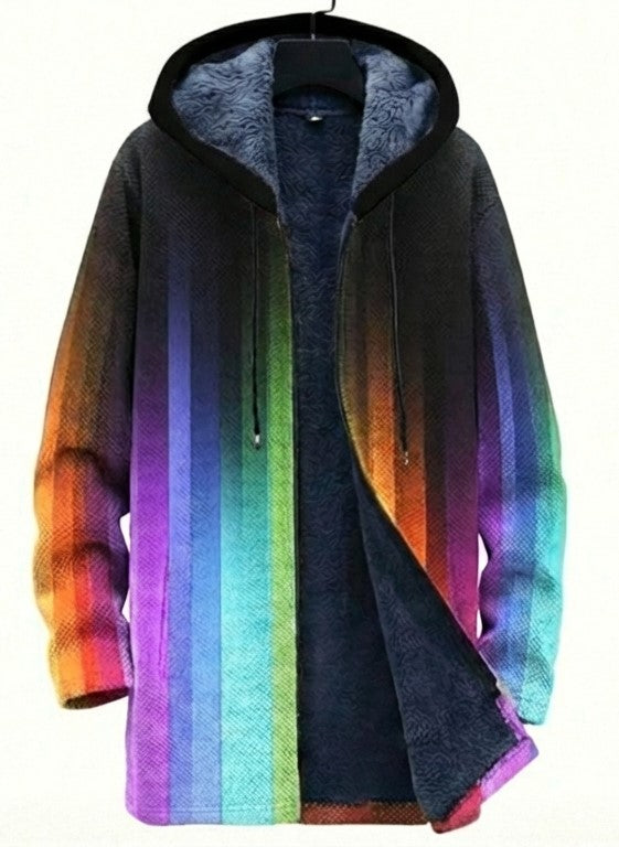 Carolina Vega™ | Chaqueta con Capucha y Cremallera de Lujo inspirada en el Arte