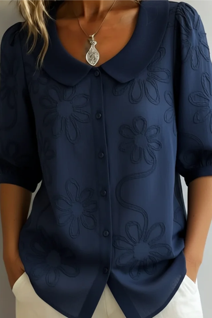 Angela | Elegante Camisa Floral