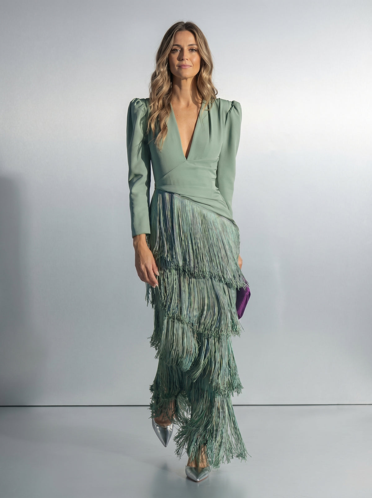 Elena | Elegante Vestido con Flecos