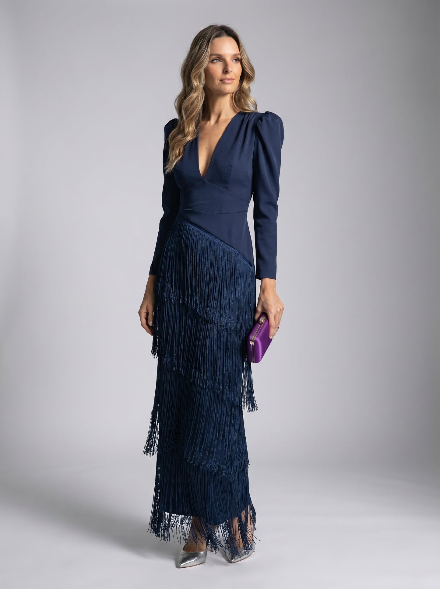 Elena | Elegante Vestido con Flecos