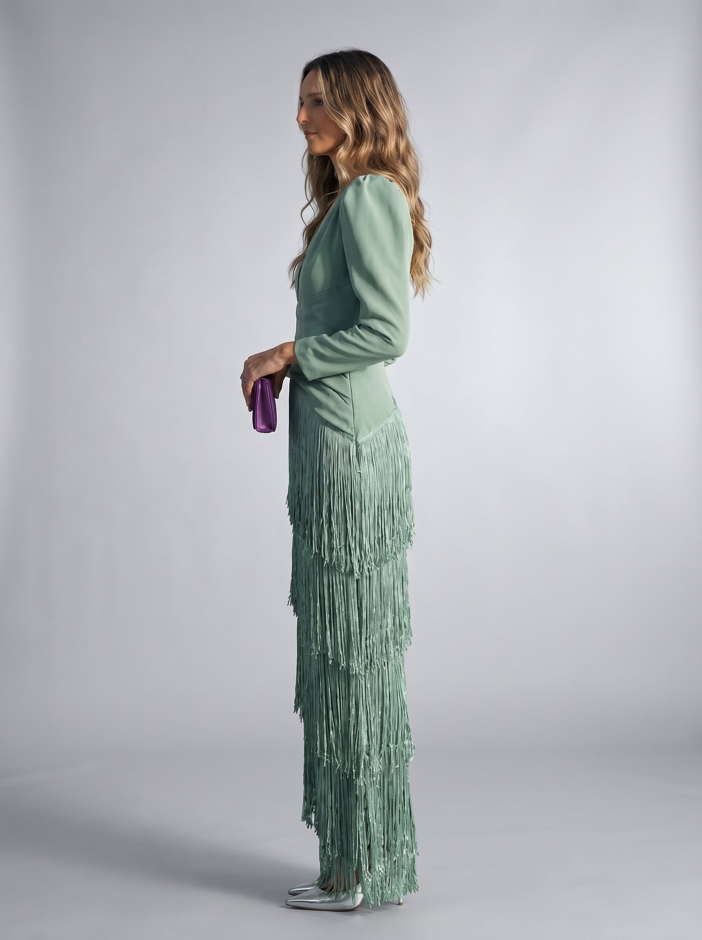 Elena | Elegante Vestido con Flecos