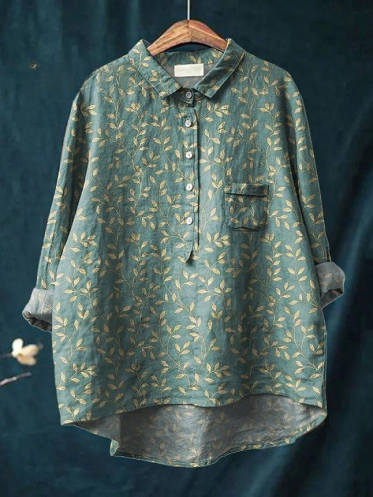 Carolina Vega™ – Camisa de lino Primaveral
