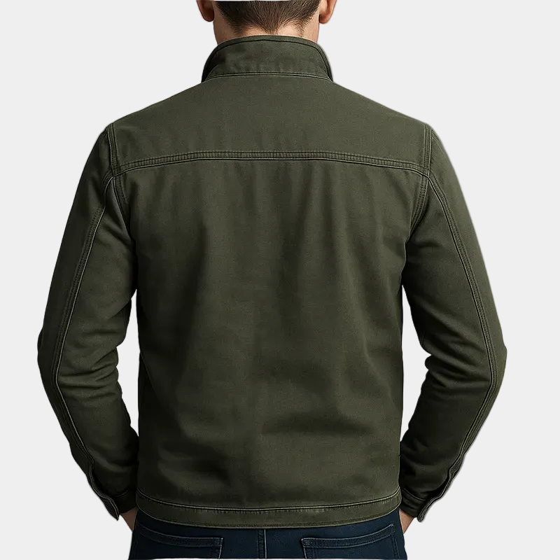 Dario | Chaqueta vintage de algodón con cremallera